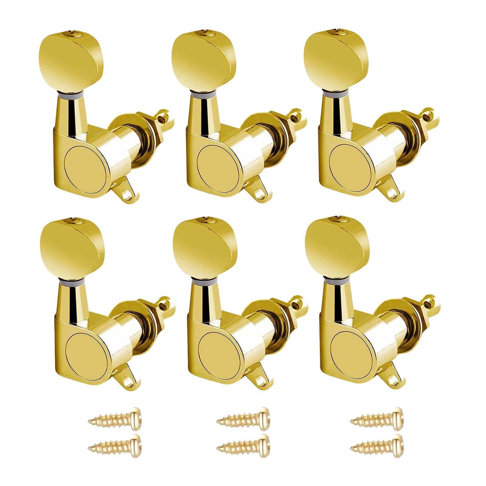 6x Guitar Tuning Pegs Sealed String Pegs for Classic Guitars Electric Guitar Aureate 6R