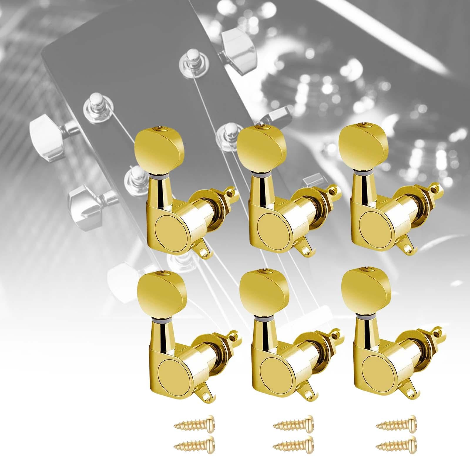 6x Guitar Tuning Pegs Sealed String Pegs for Classic Guitars Electric Guitar Aureate 6R