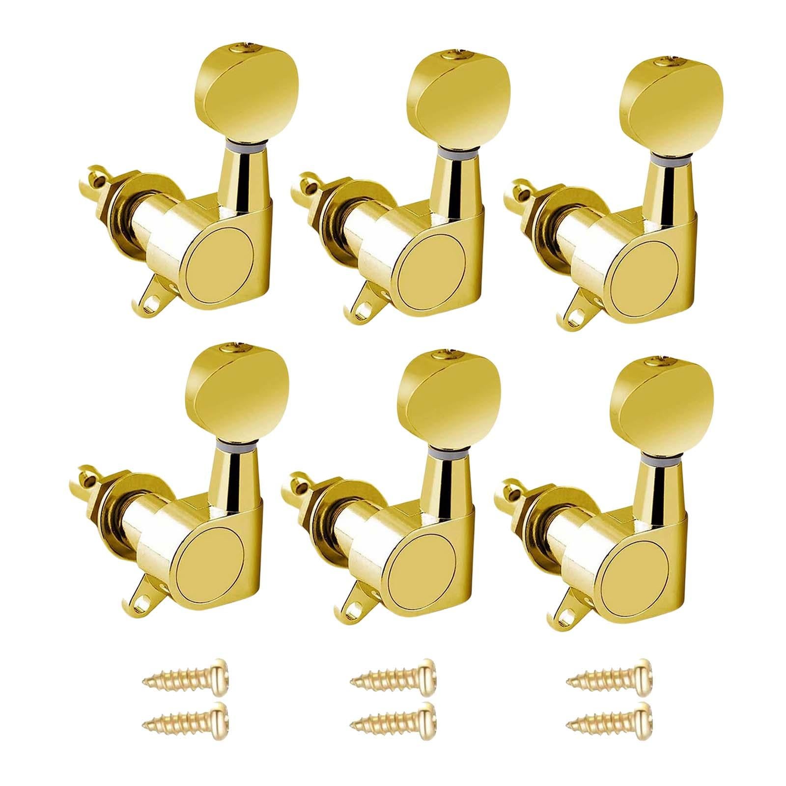 6x Guitar Tuning Pegs Sealed String Pegs for Classic Guitars Electric Guitar Aureate 6L