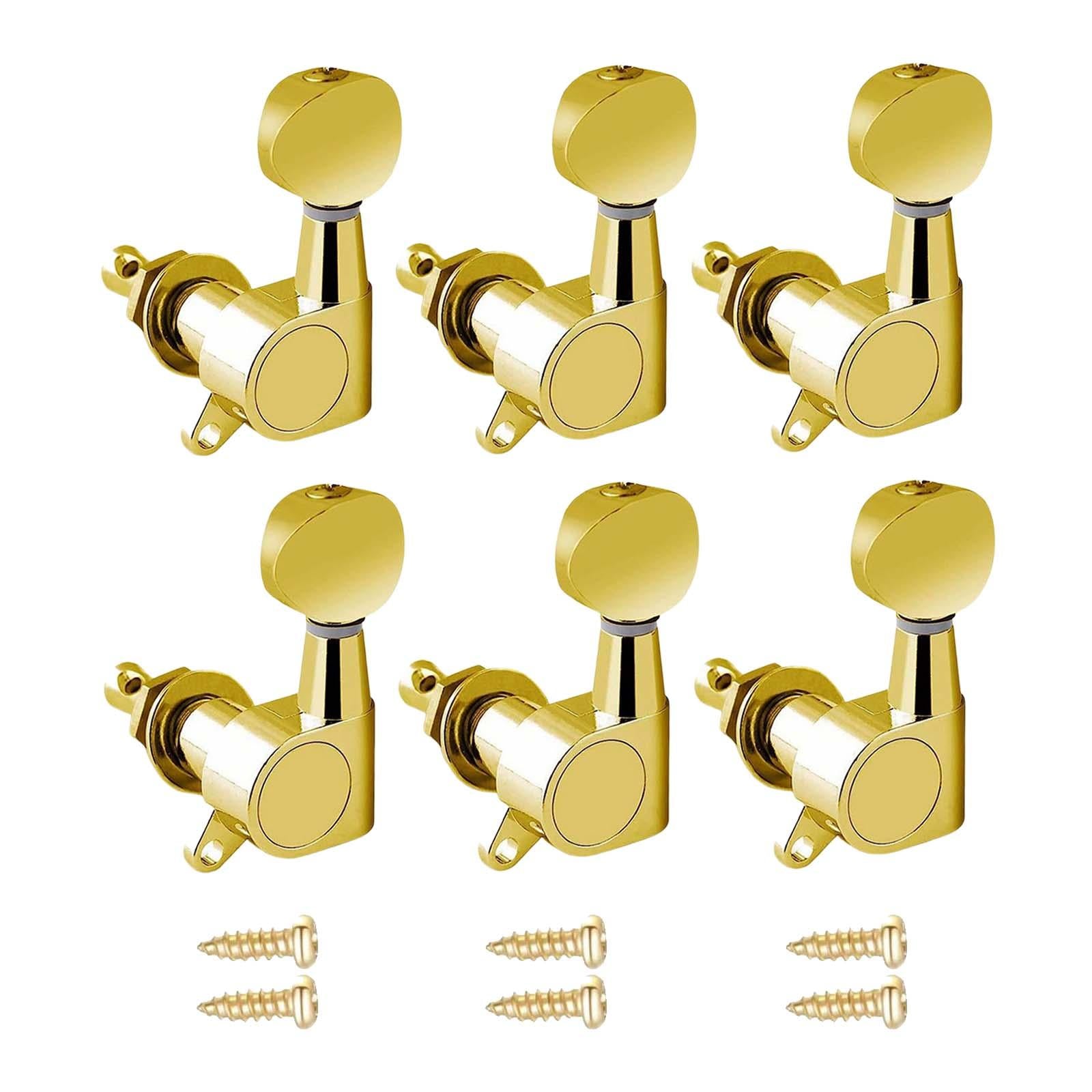 6x Guitar Tuning Pegs Sealed String Pegs for Classic Guitars Electric Guitar Aureate 6L