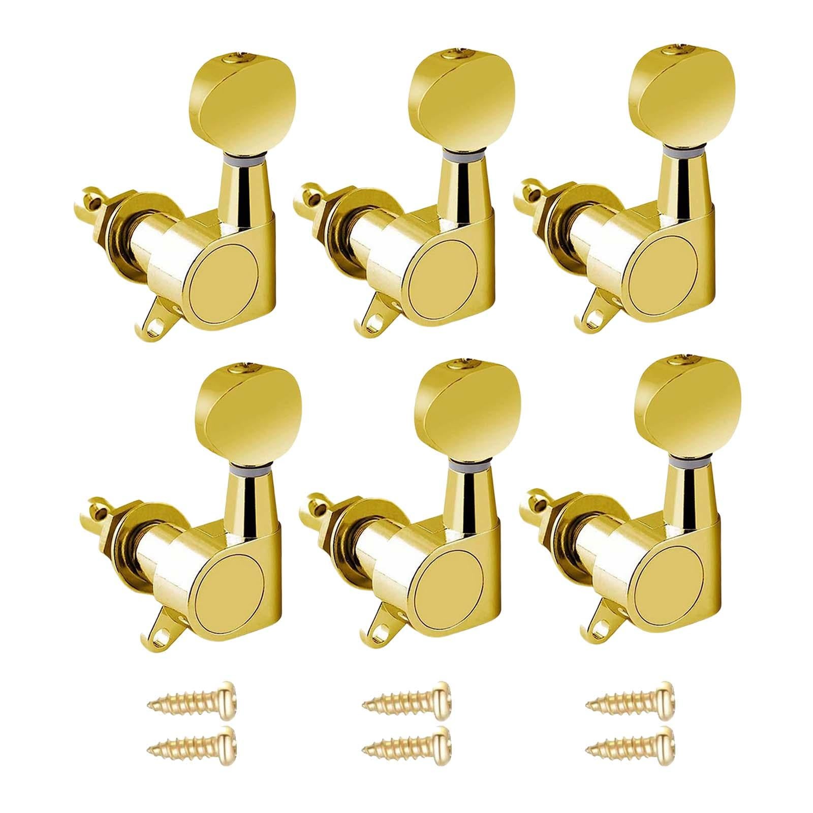 6x Guitar Tuning Pegs Sealed String Pegs for Classic Guitars Electric Guitar Aureate 6L