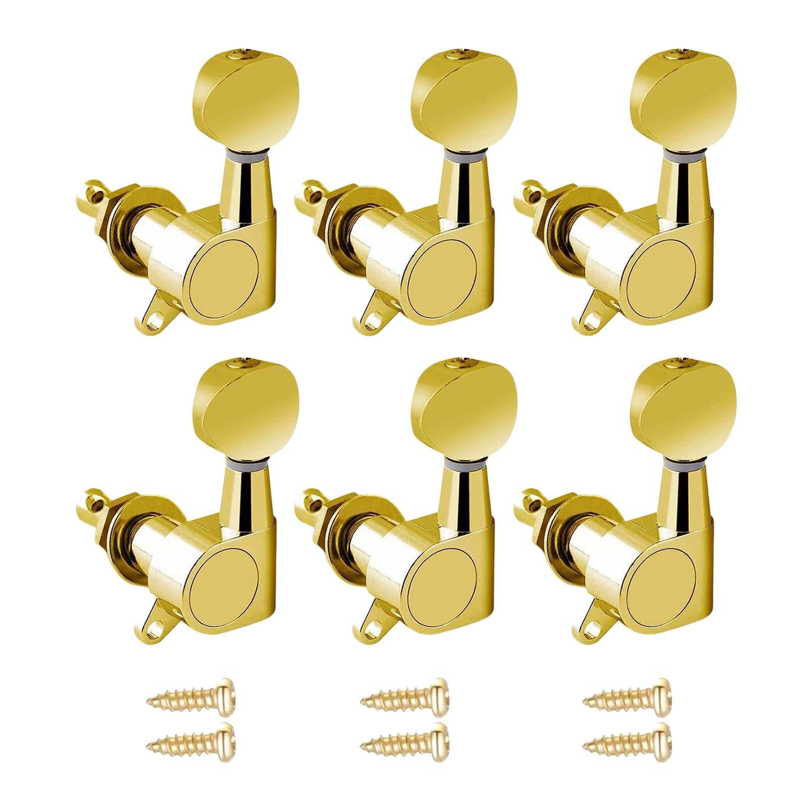 6x Guitar Tuning Pegs Sealed String Pegs for Classic Guitars Electric Guitar Aureate 6L