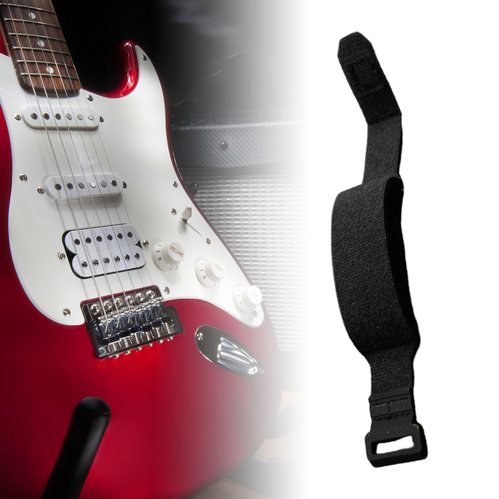 Guitar Fingerboard Wrap String Mute Strap Practice Guitar String Mute Damper Black