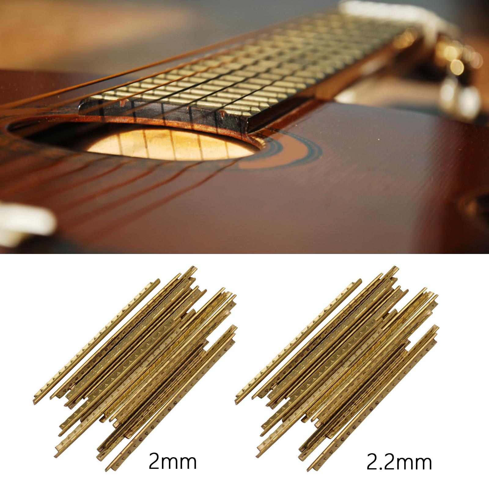 20Pcs Guitar Fret Wires Brass Fret Wire for Classical Guitar Electric Guitar 20 Frets