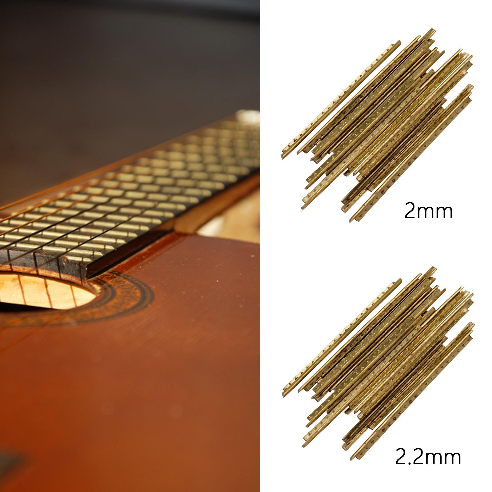 20Pcs Guitar Fret Wires Brass Fret Wire for Classical Guitar Electric Guitar 20 Frets