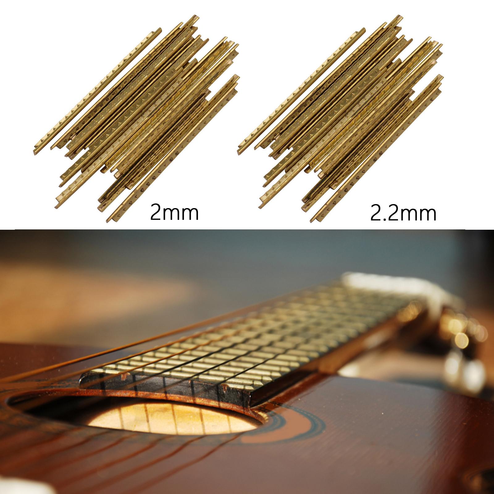 20Pcs Guitar Fret Wires Brass Fret Wire for Classical Guitar Electric Guitar 20 Frets