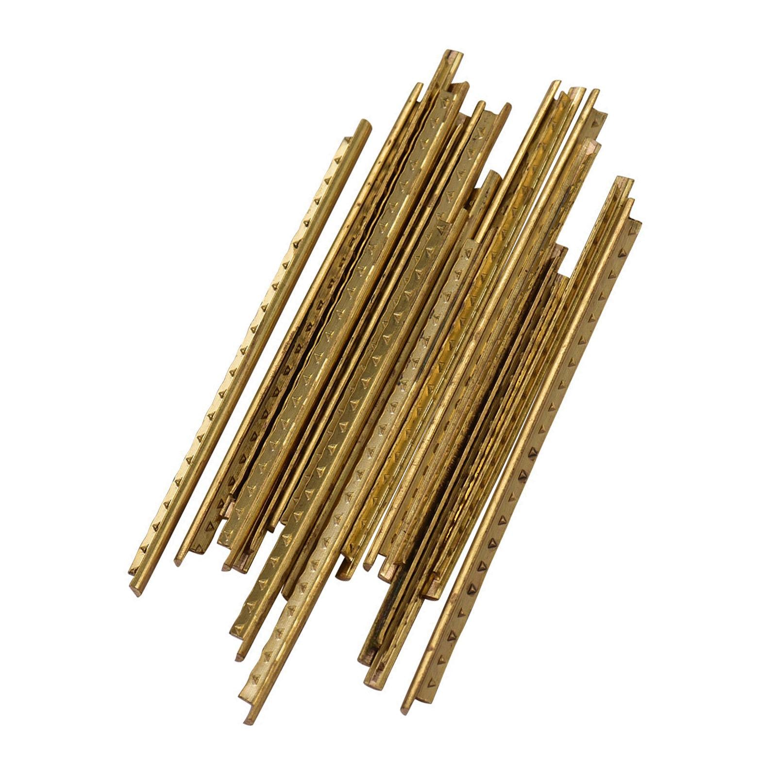 20Pcs Guitar Fret Wires Brass Fret Wire for Classical Guitar Electric Guitar 20 Frets