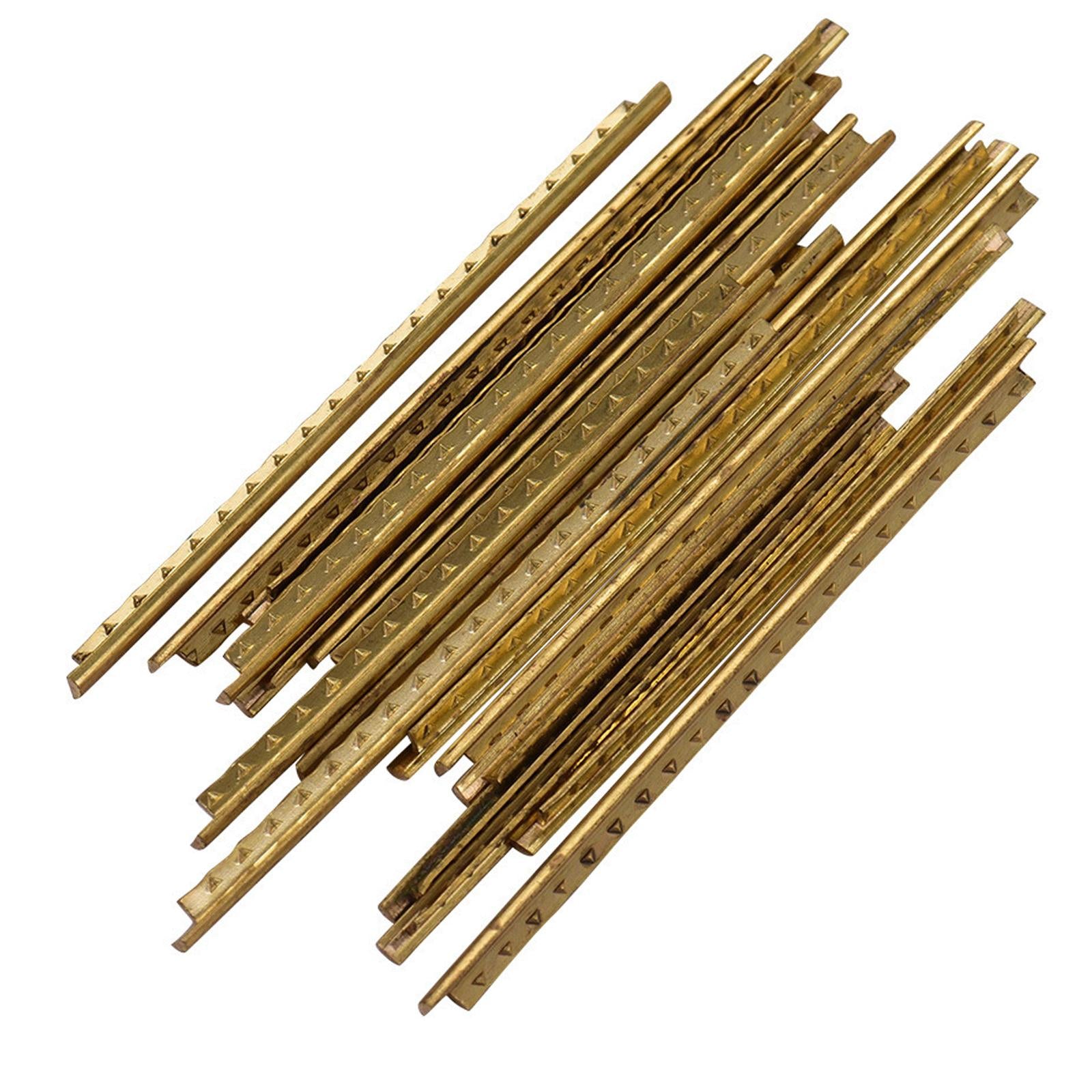 20Pcs Guitar Fret Wires Brass Fret Wire for Classical Guitar Electric Guitar 20 Frets