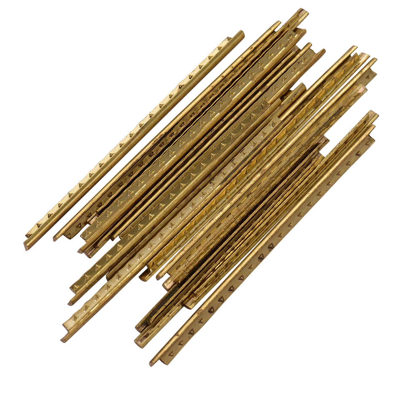 20Pcs Guitar Fret Wires Brass Fret Wire for Classical Guitar Electric Guitar 20 Frets