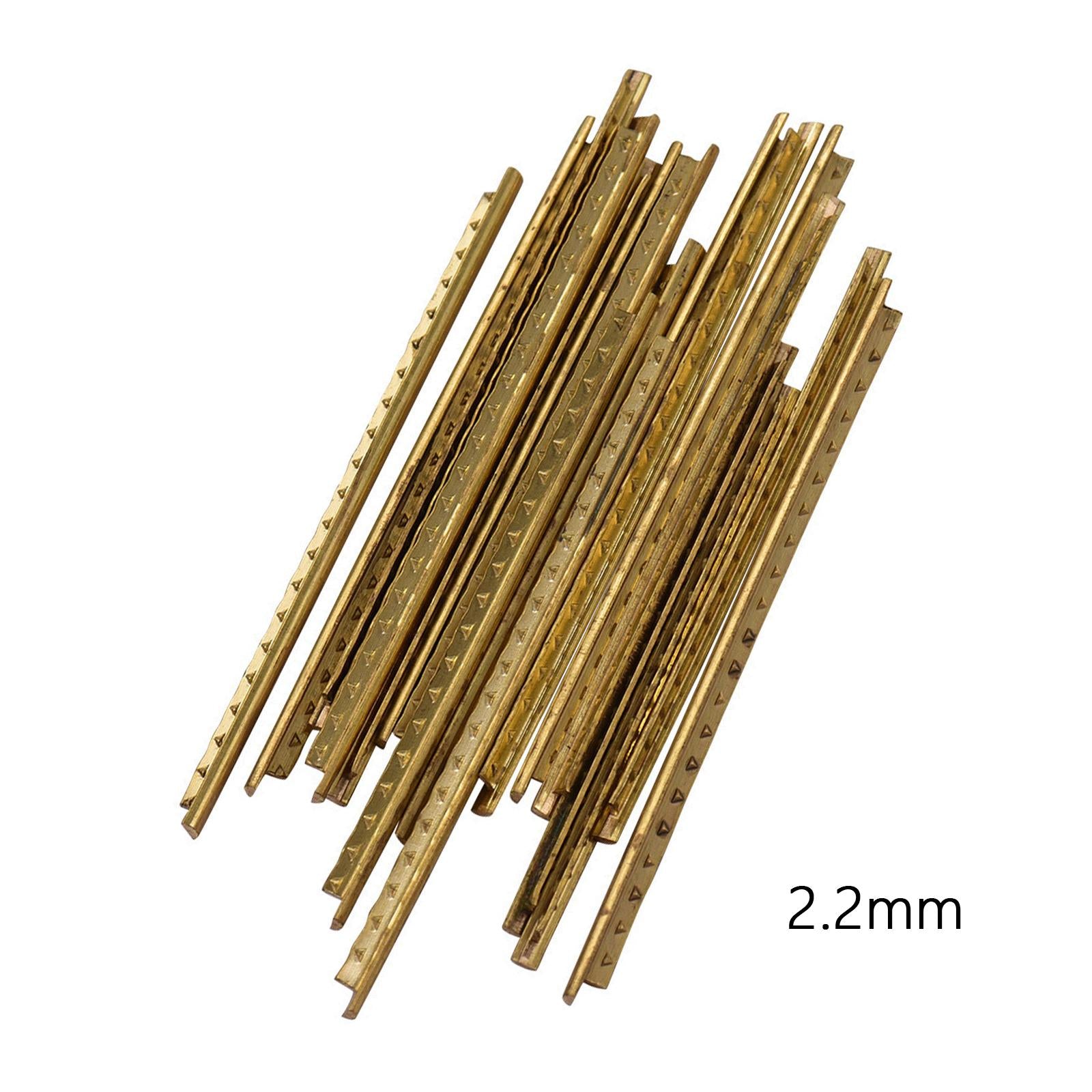 20Pcs Guitar Fret Wires Brass Fret Wire for Classical Guitar Electric Guitar 19 Frets