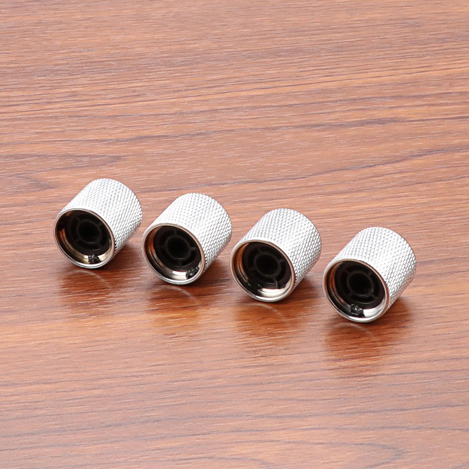 4x Metal Durable Timbre Top Hat Style Knobs Volume Knobs Speed Control Knobs