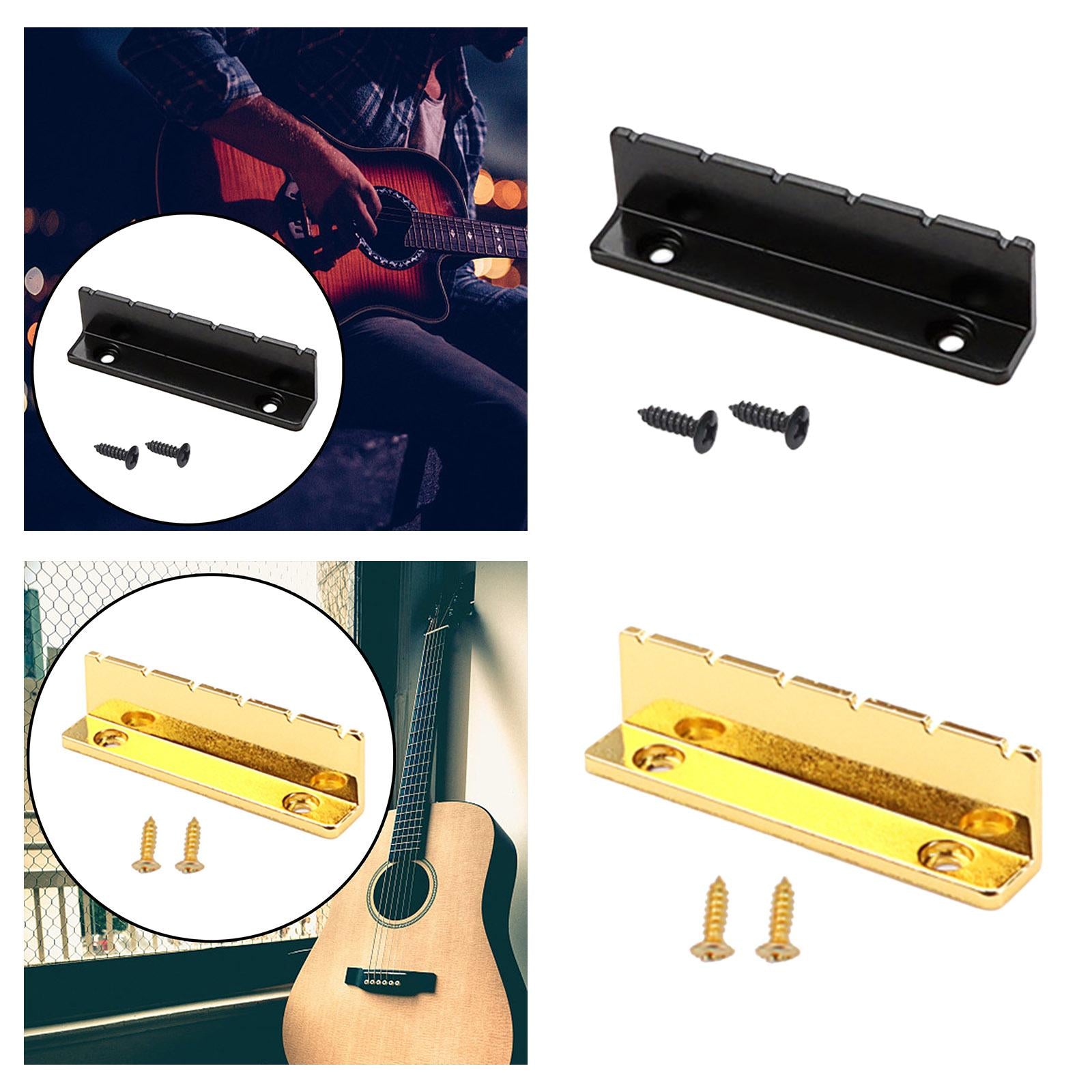 Bass Guitar Nut Devices Professional Top Nut for 6 String Musical Instrument Black