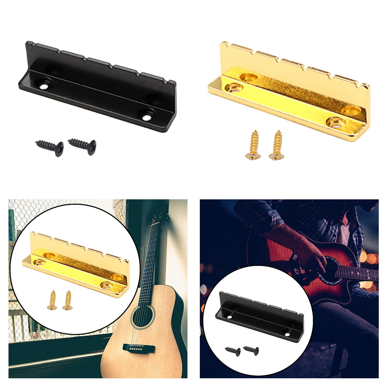 Bass Guitar Nut Devices Professional Top Nut for 6 String Musical Instrument Black