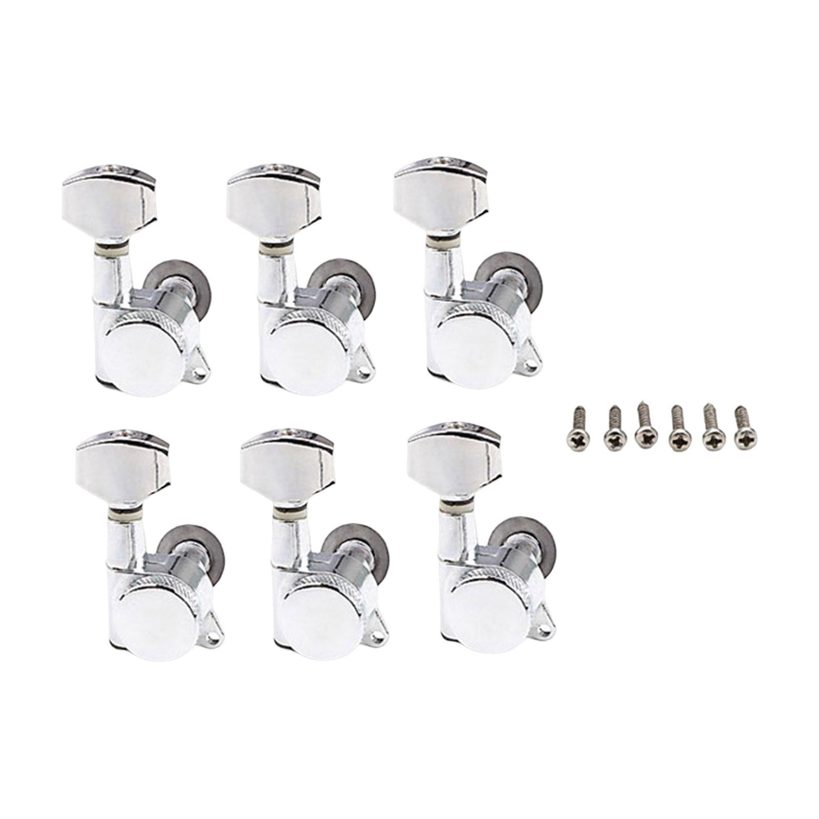 6x String Tuning Pegs Sturdy Guitar Tuner Locking for Electric Guitars Parts Right