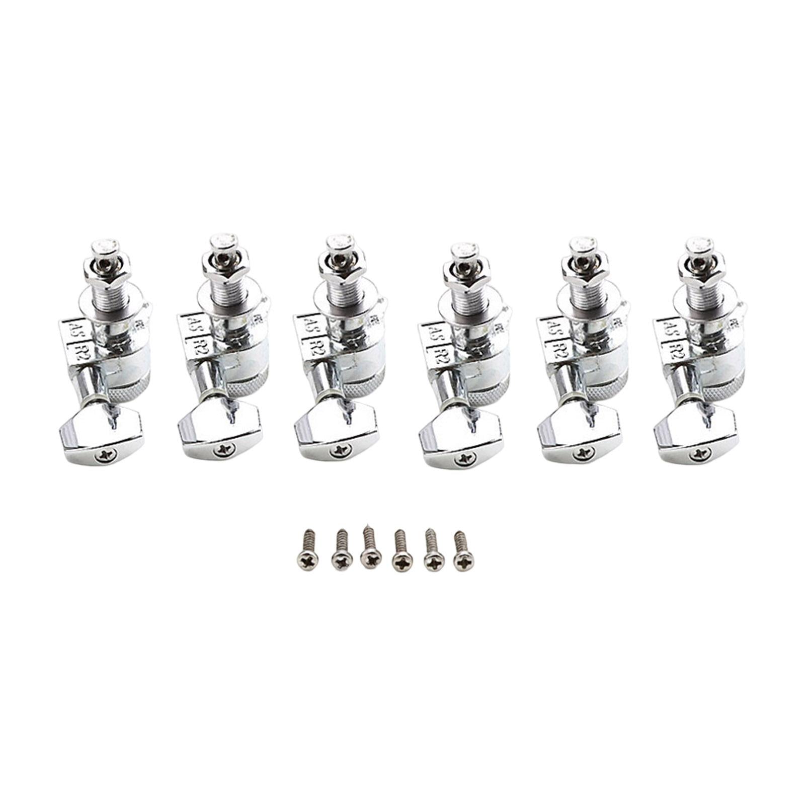 6x String Tuning Pegs Sturdy Guitar Tuner Locking for Electric Guitars Parts Right