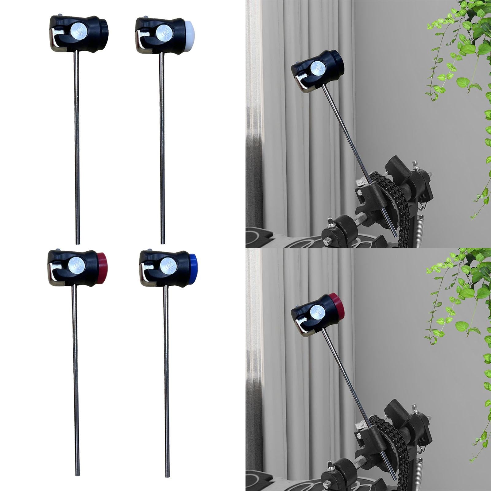 Bass Drum Pedal Mallet Kick Drum Foot Pedal Beater for Bass Drum Replacement Black