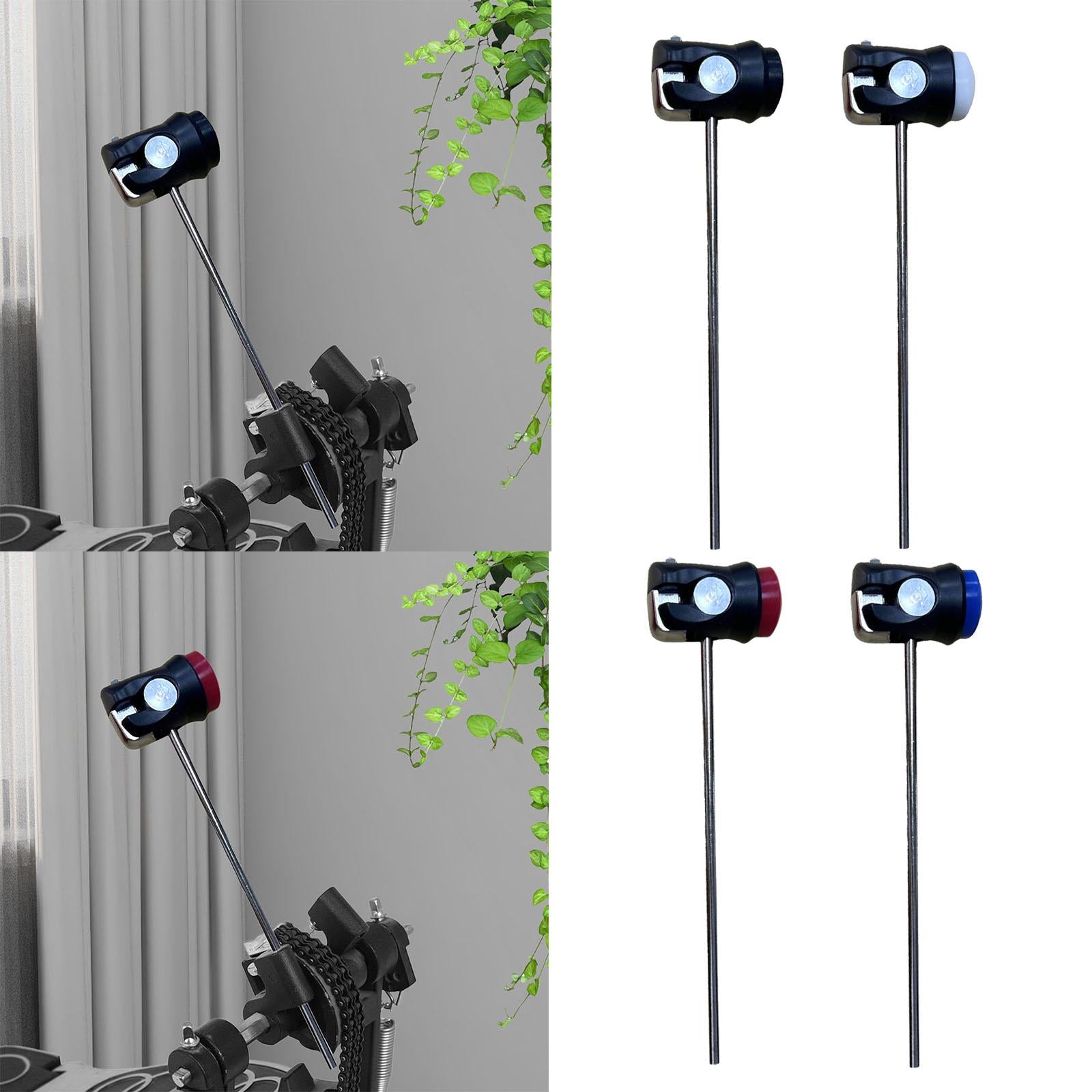 Bass Drum Pedal Mallet Kick Drum Foot Pedal Beater for Bass Drum Replacement Black