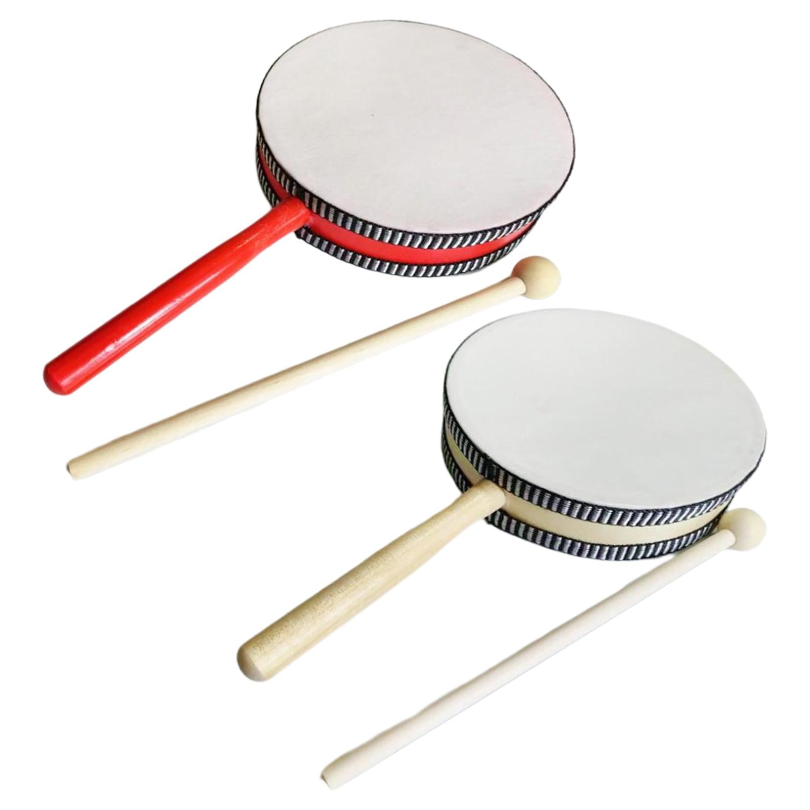 6 inch Kids Drum Percussion Instrument Toys for Home Party Supplies Children red