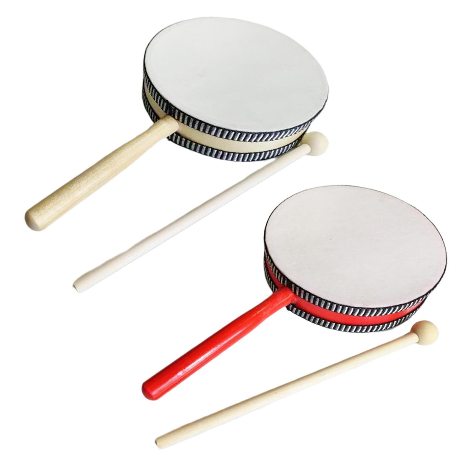 6 inch Kids Drum Percussion Instrument Toys for Home Party Supplies Children red