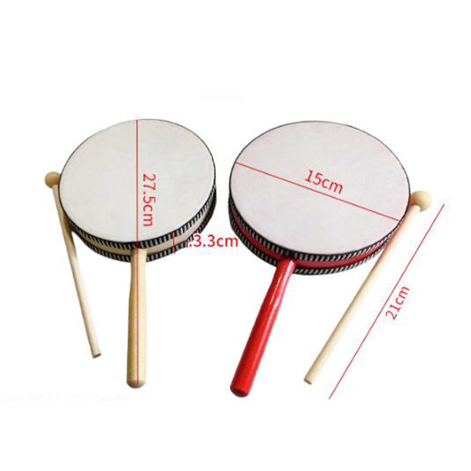 6 inch Kids Drum Percussion Instrument Toys for Home Party Supplies Children red