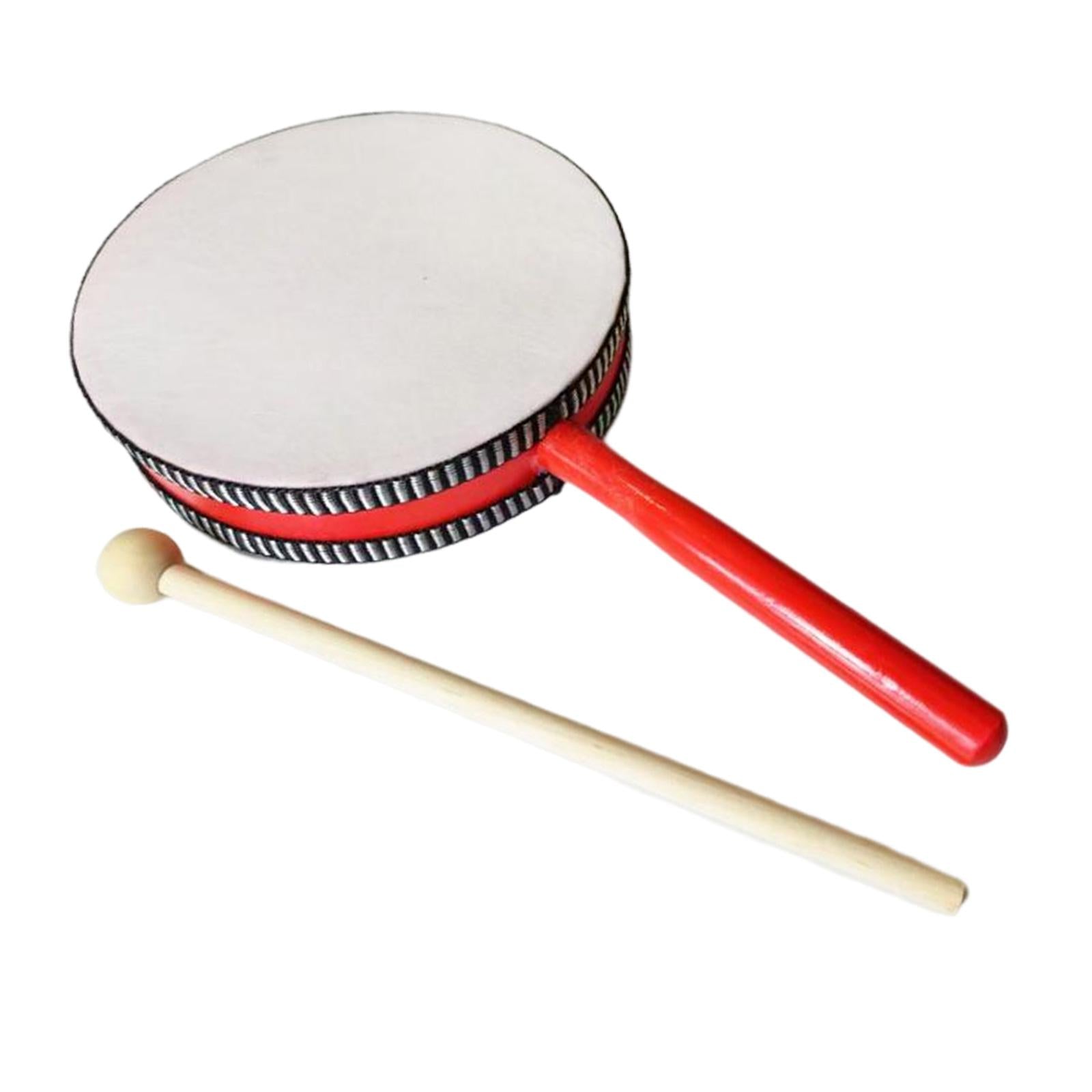 6 inch Kids Drum Percussion Instrument Toys for Home Party Supplies Children red