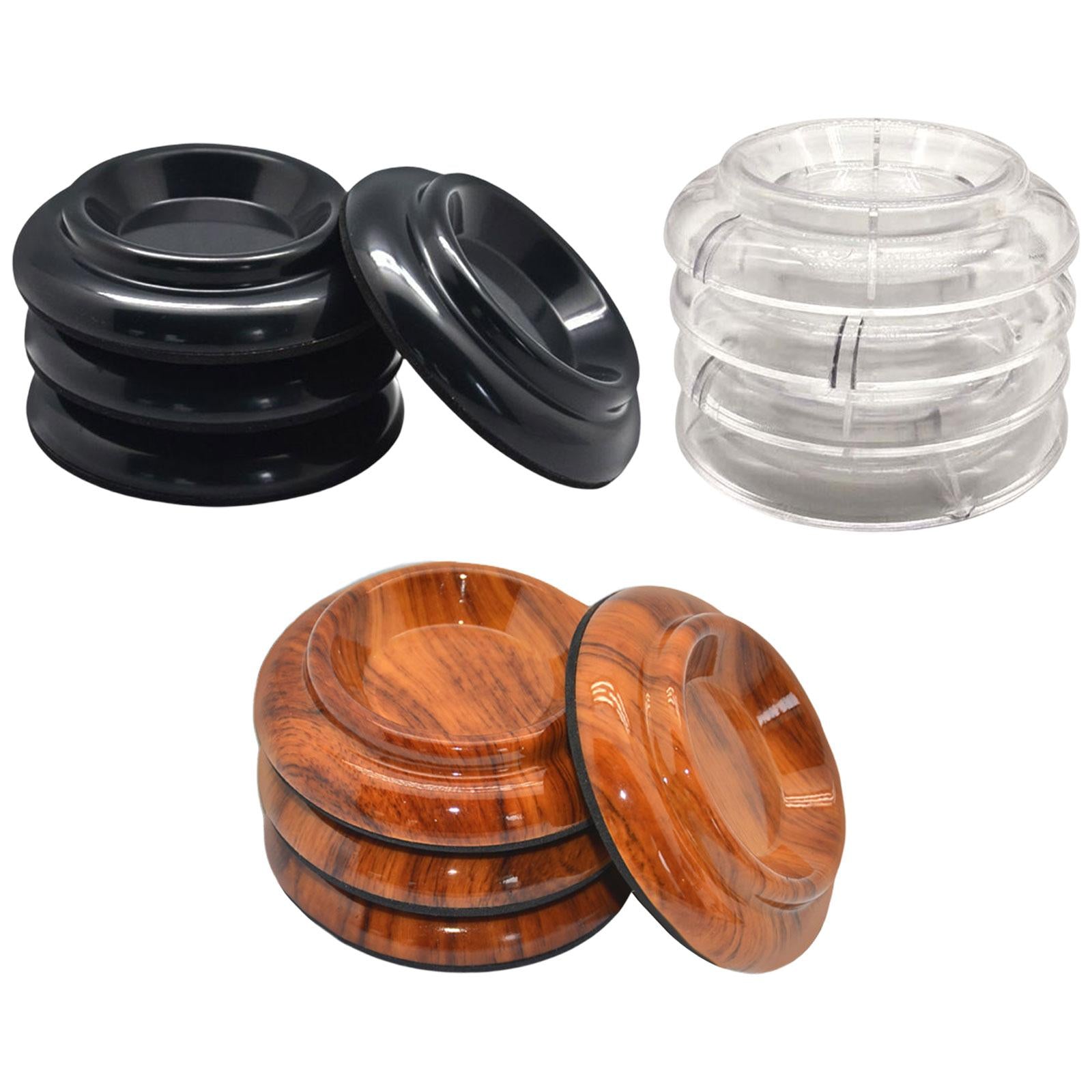 4Pcs Piano Caster Cups Protection Floor Anti Noise Foot Pad for Grand Pianos Wooden