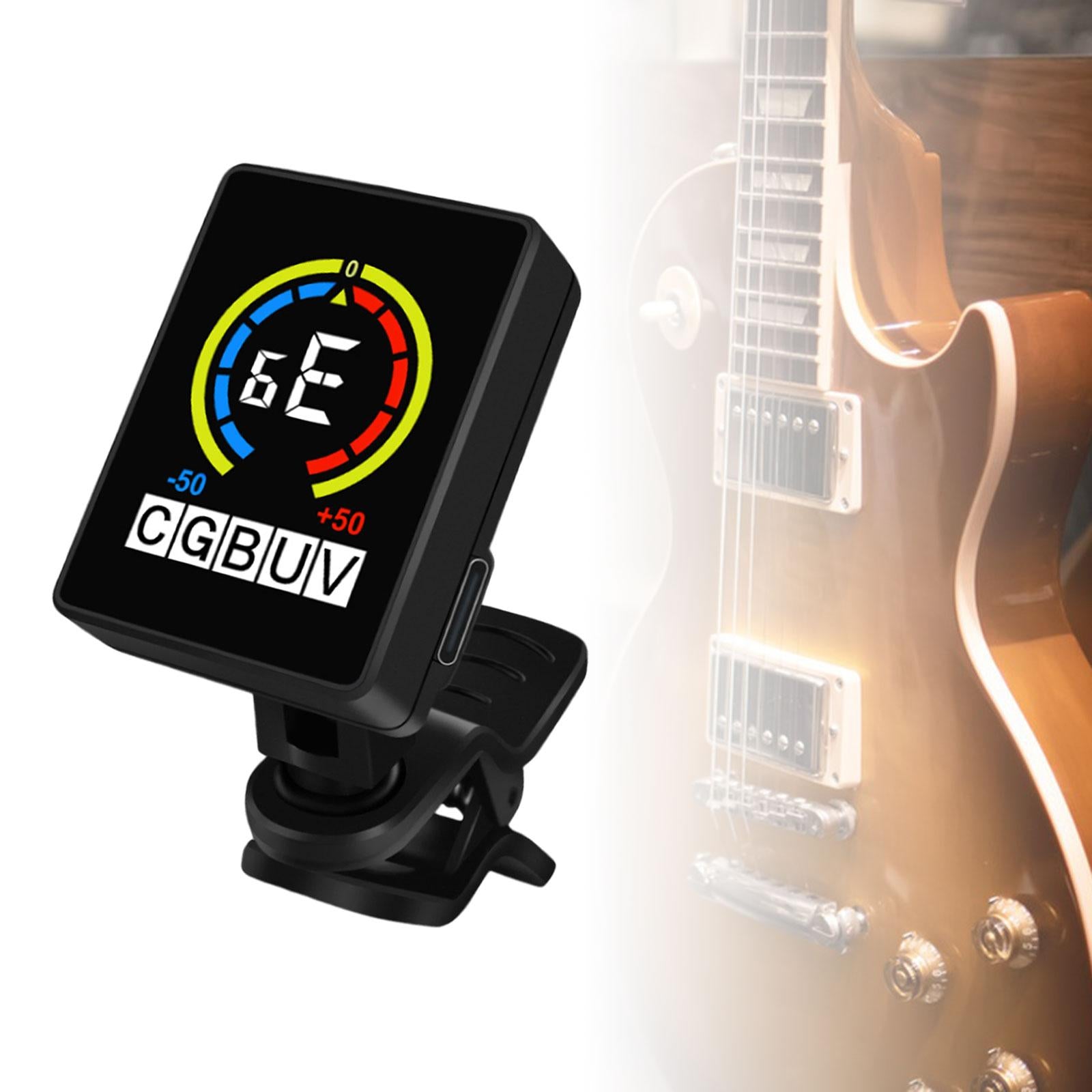 Guitar Tuner Clip on Acoustics Calibration Tuner for Bass Guitar Accessories