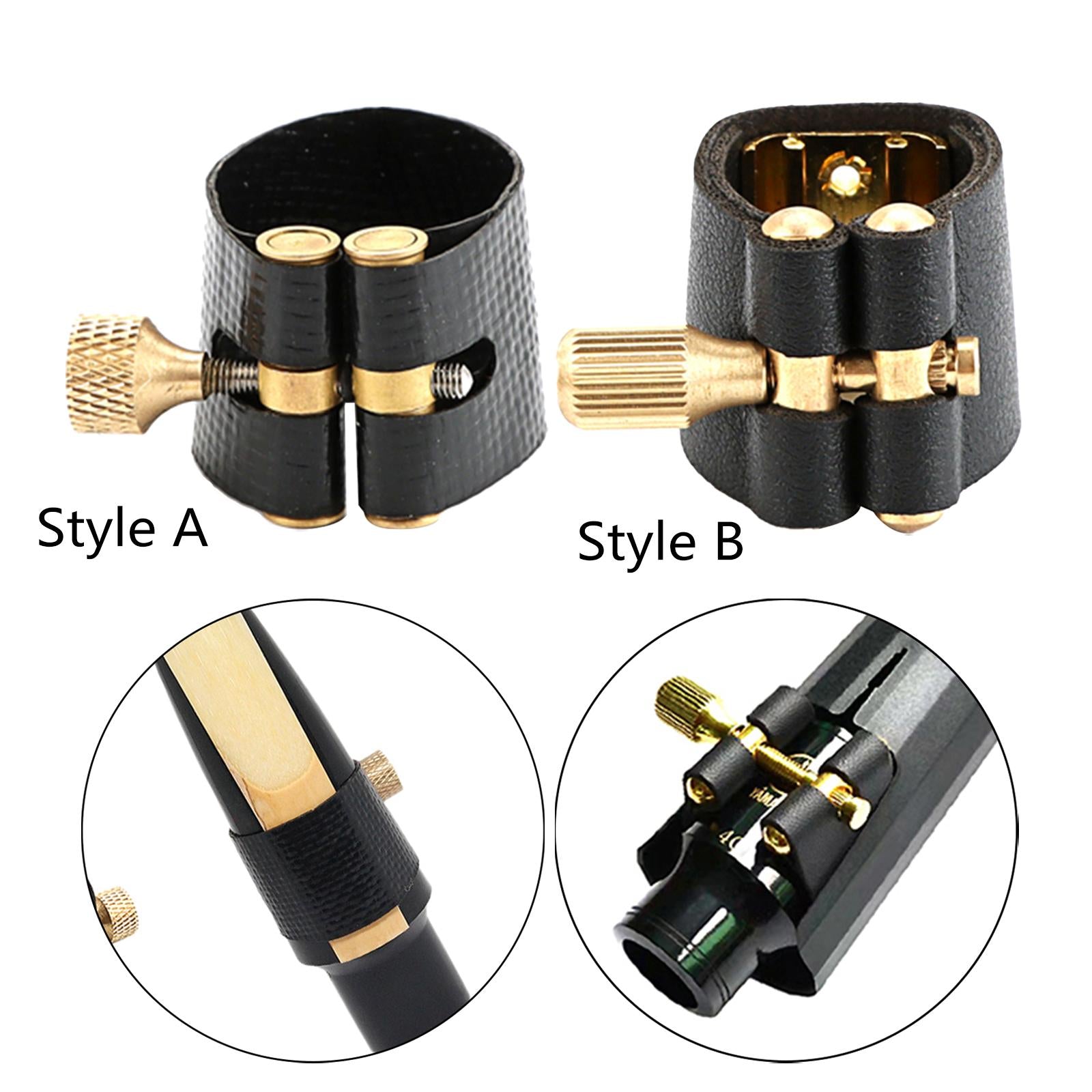 Alto Sax Ligature Durable Saxophone Ligature Fastener for Tenor Clarinet Sax Style A