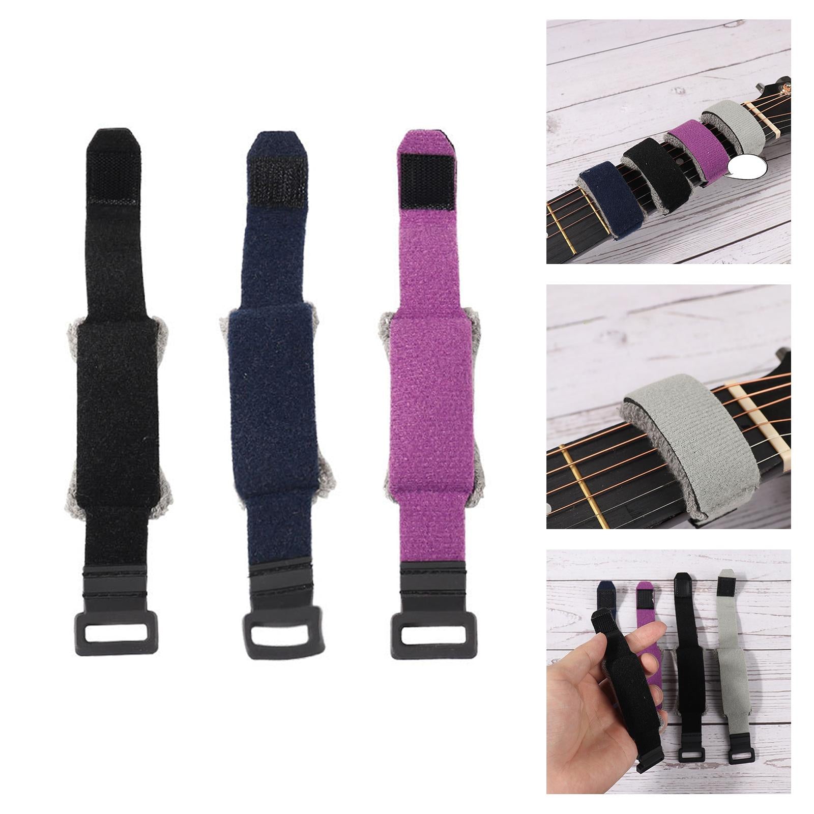 Bass Guitar Fretwrapes Mute Fretboard Bass Strap Guitar String Mute Dampener black