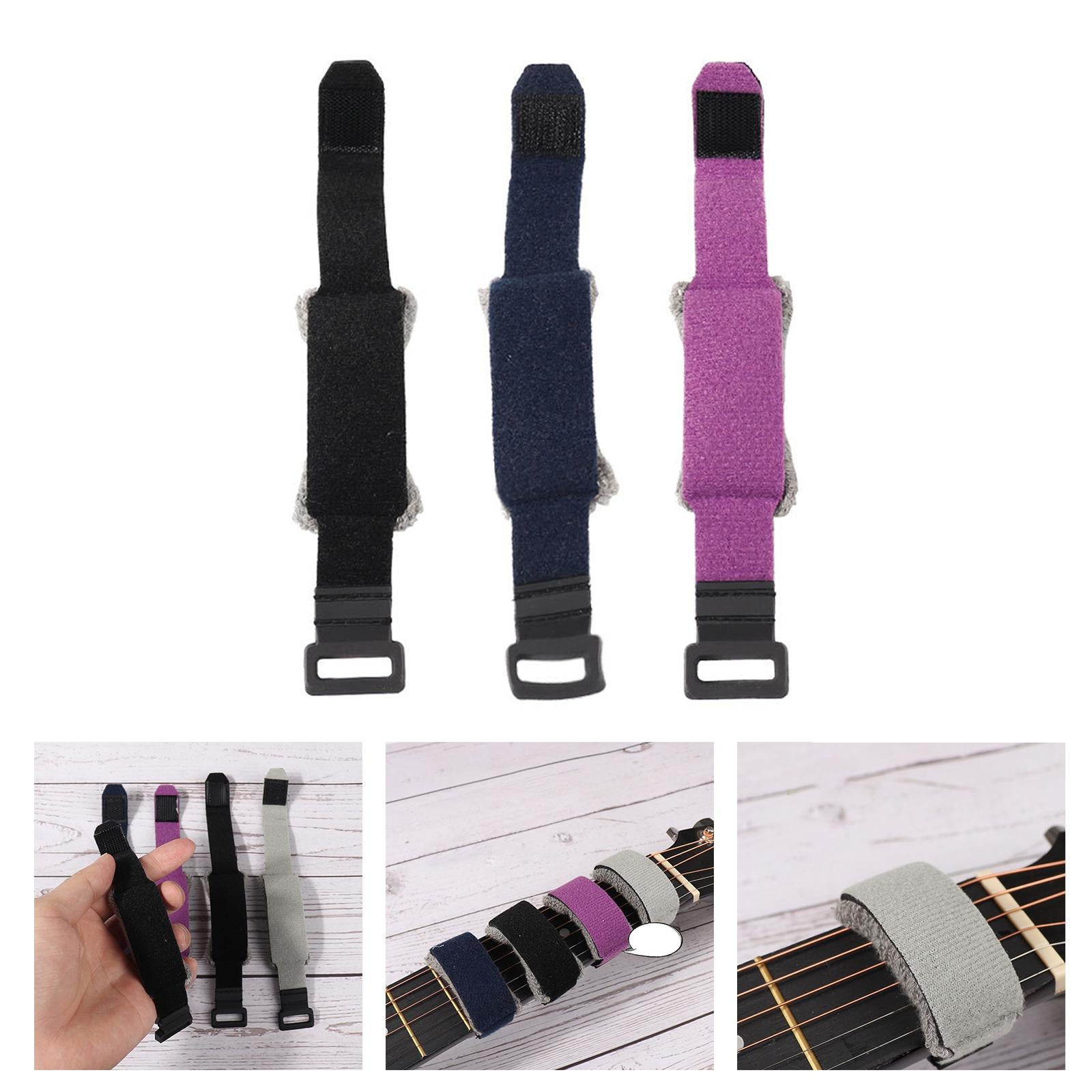 Bass Guitar Fretwrapes Mute Fretboard Bass Strap Guitar String Mute Dampener black