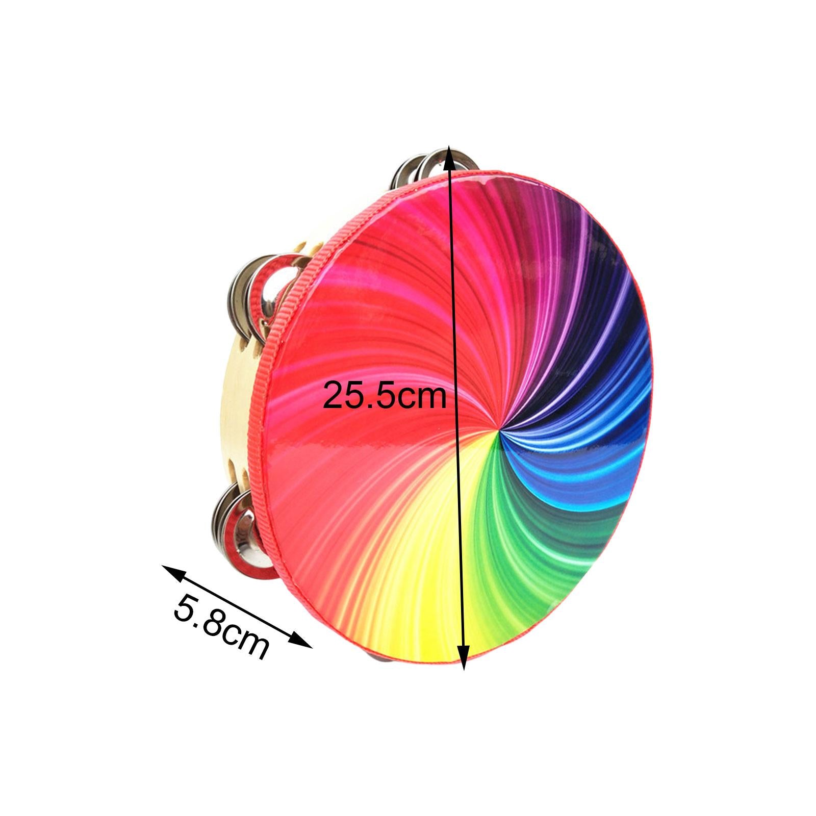 hand wooden Drum Rhythm Handbell Kids Drum for Party Supplies Girls Boys 10inch