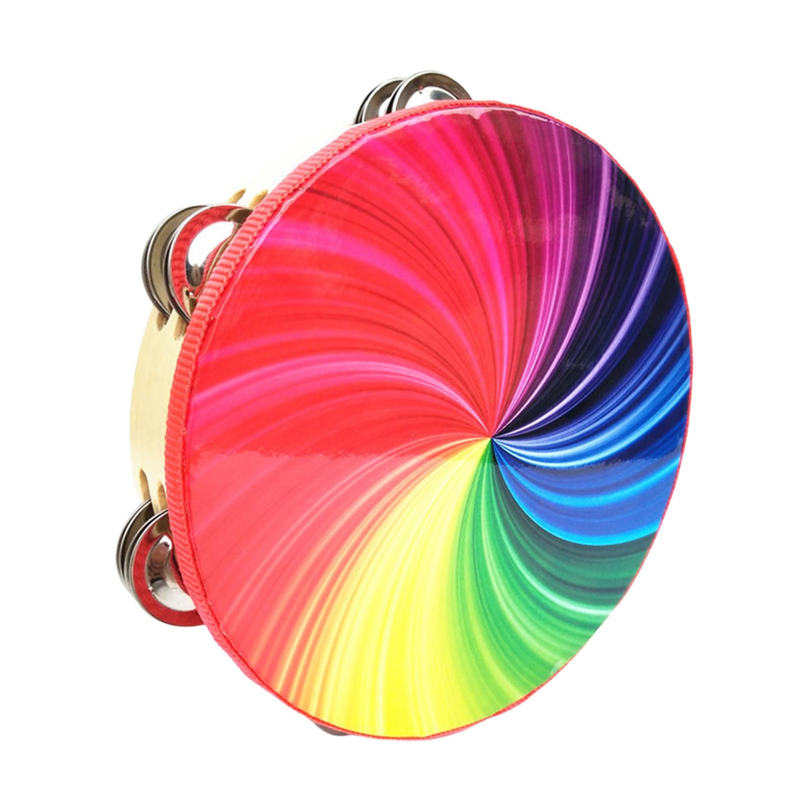 hand wooden Drum Rhythm Handbell Kids Drum for Party Supplies Girls Boys 10inch