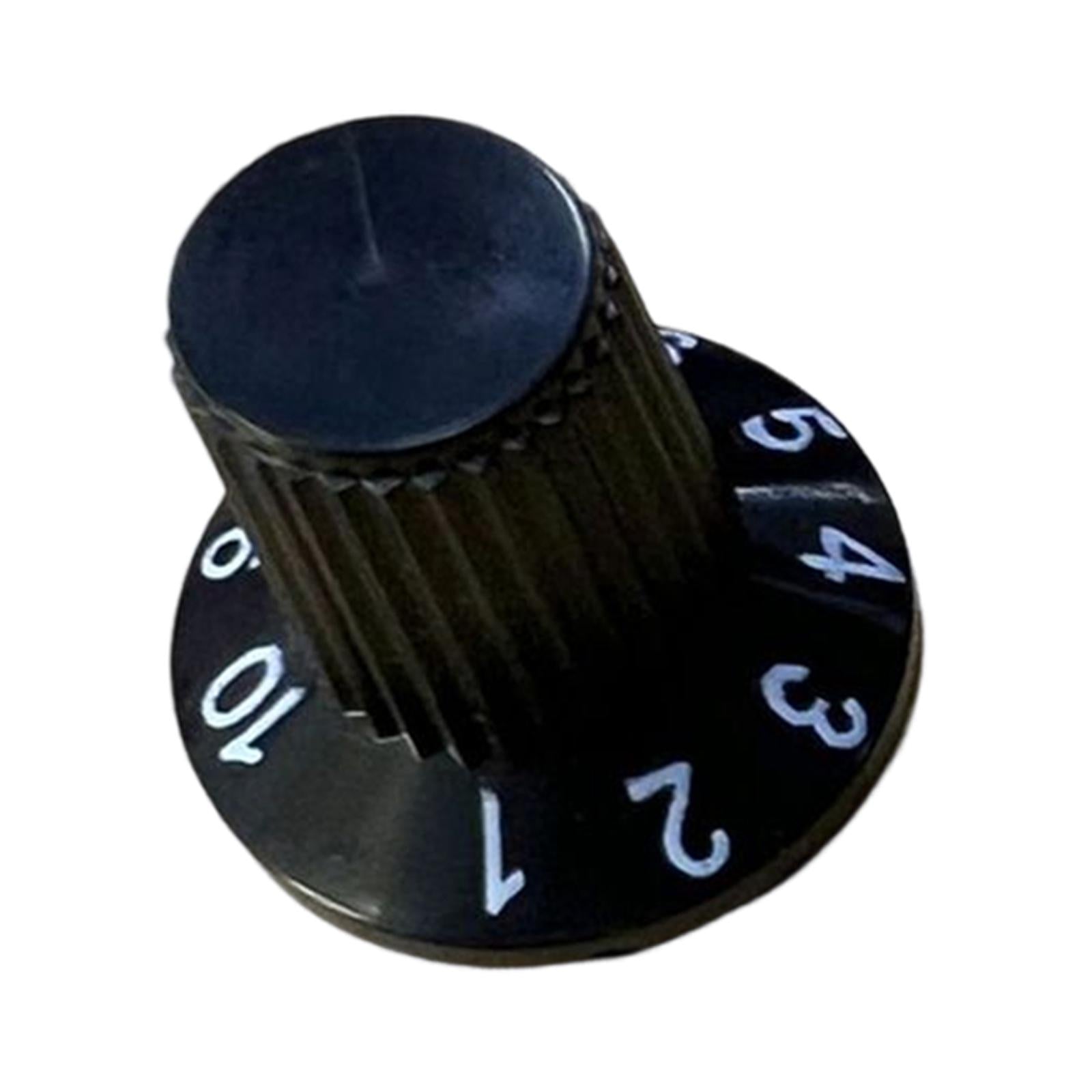 6 Pieces Audio Volume Switch Cap Rotary Knob Switch for Speakers Accessories black