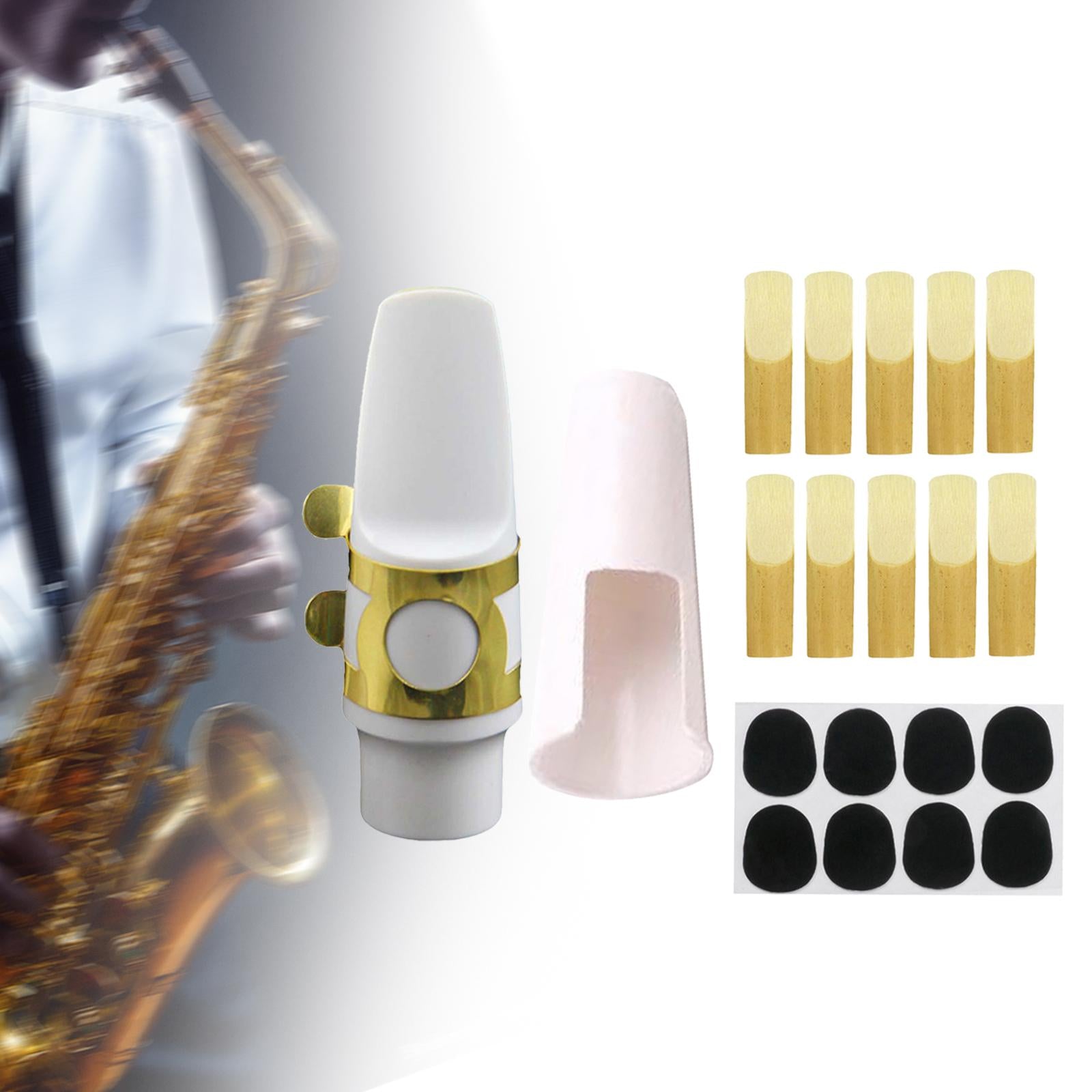 Saxophone Mouthpiece Kit Sturdy Mouthpiece with Cap for Alto Saxophone Parts