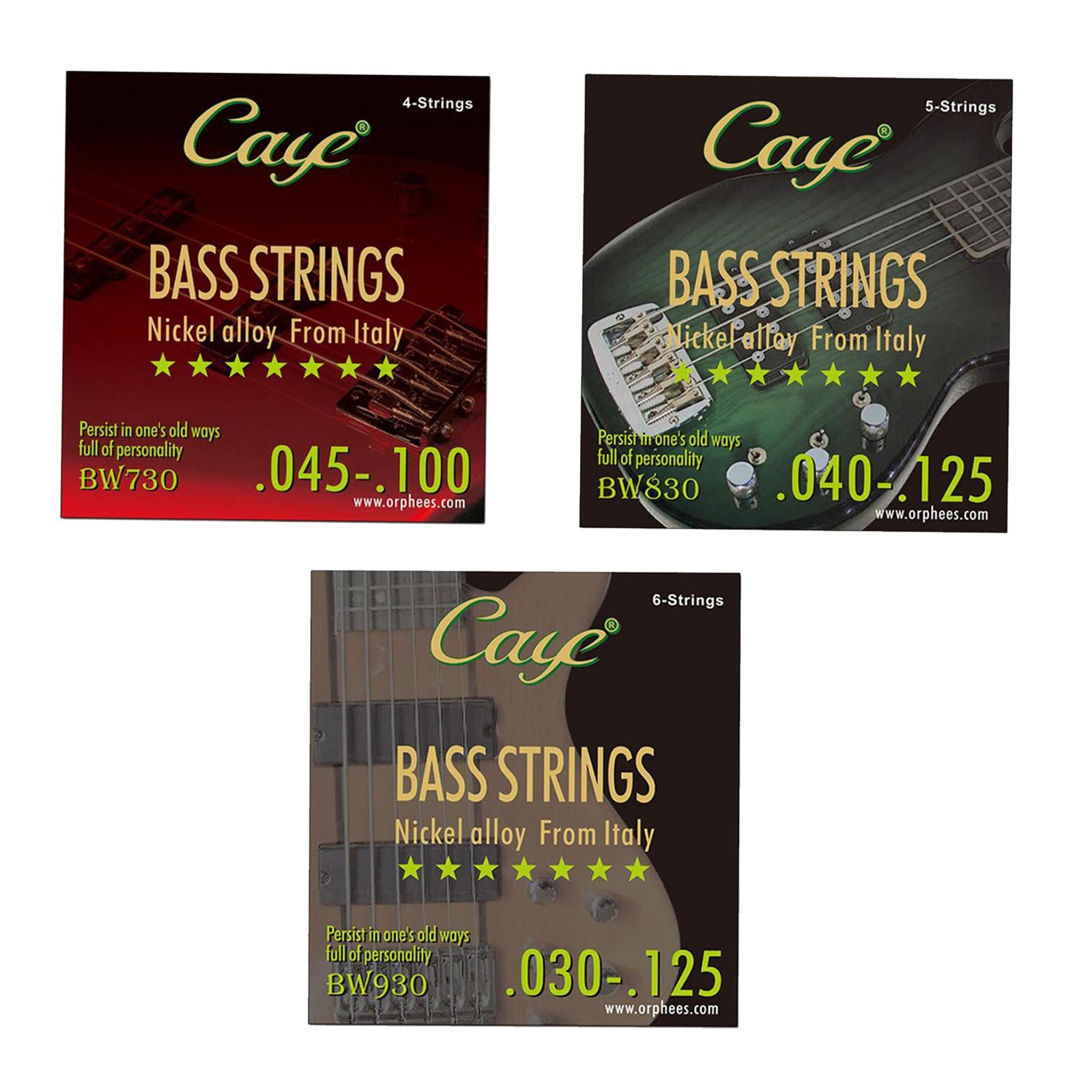 Nickel Bass String Regular Durable Balanced Tension Nickel Wound Bass String 4 String