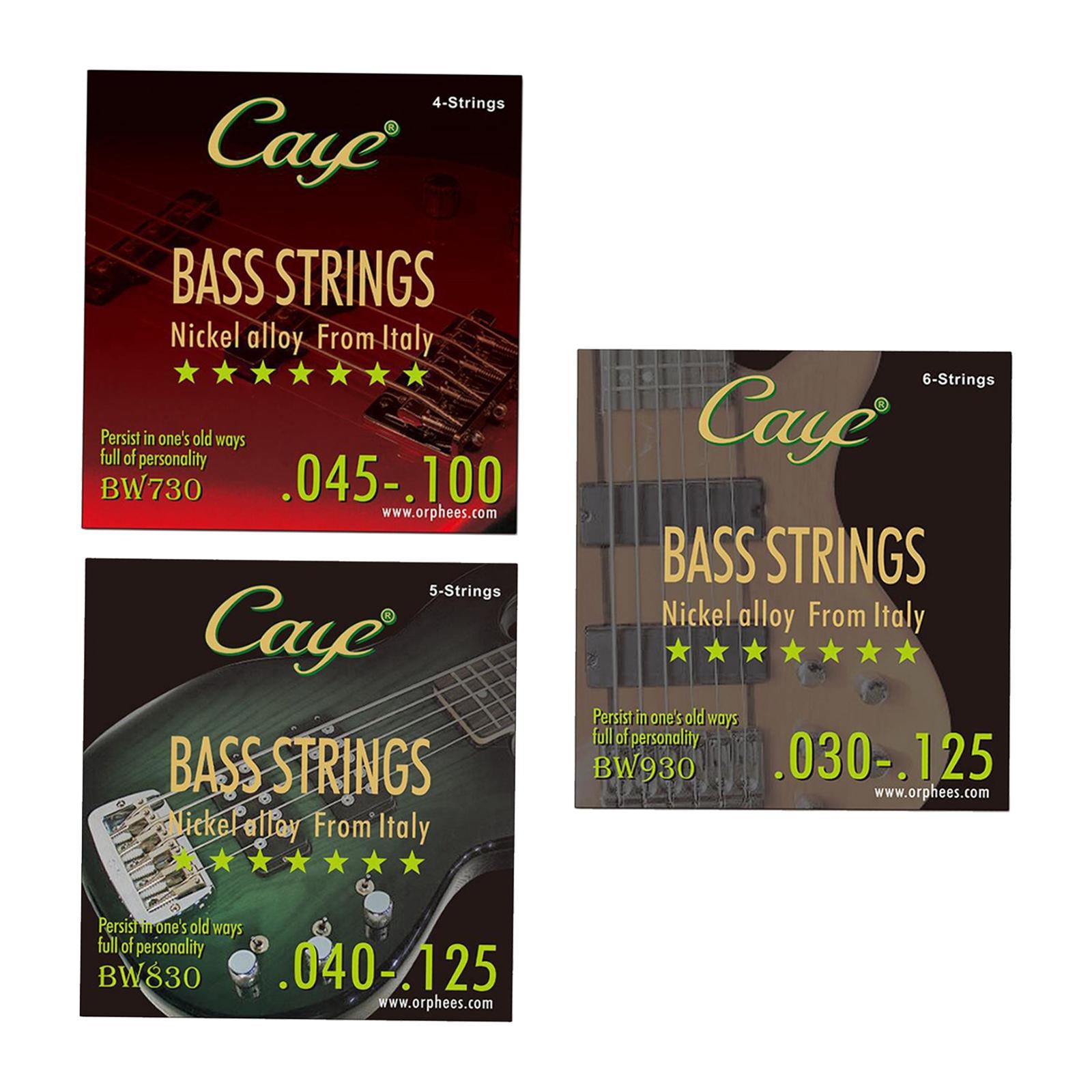 Nickel Bass String Regular Durable Balanced Tension Nickel Wound Bass String 4 String