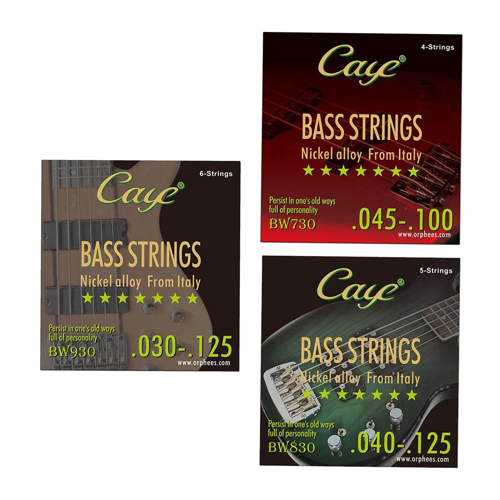 Nickel Bass String Regular Durable Balanced Tension Nickel Wound Bass String 4 String