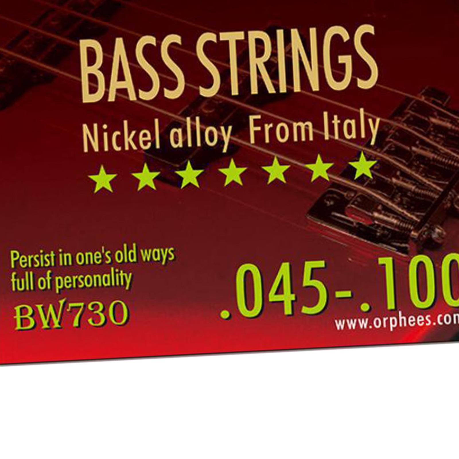 Nickel Bass String Regular Durable Balanced Tension Nickel Wound Bass String 4 String