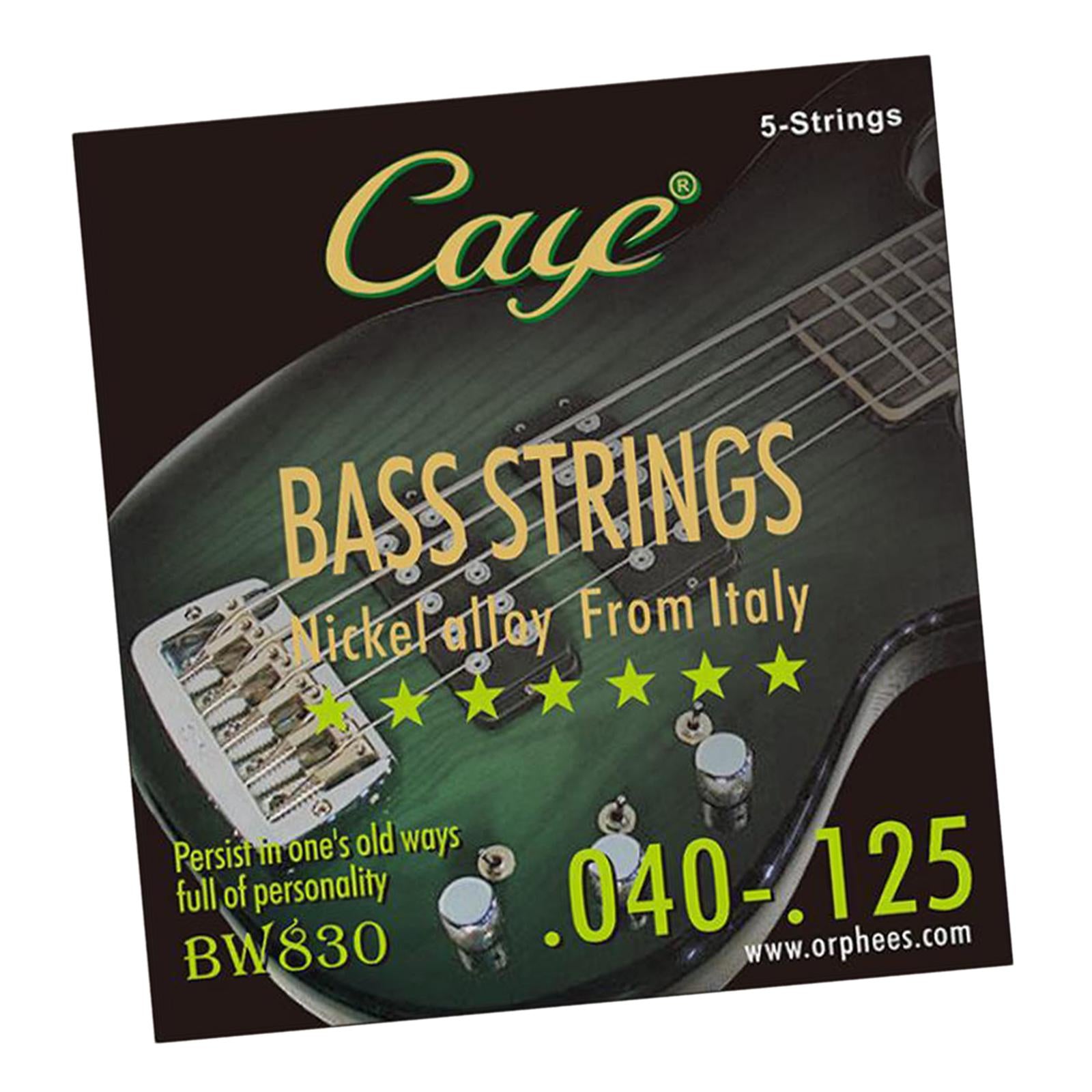 Nickel Bass String Regular Durable Balanced Tension Nickel Wound Bass String 5 String