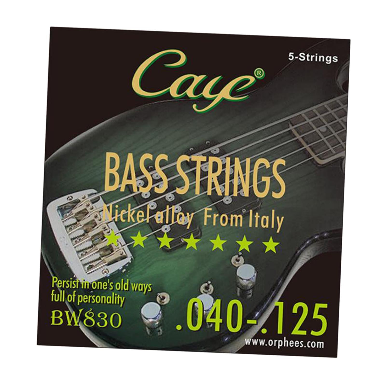 Nickel Bass String Regular Durable Balanced Tension Nickel Wound Bass String 5 String