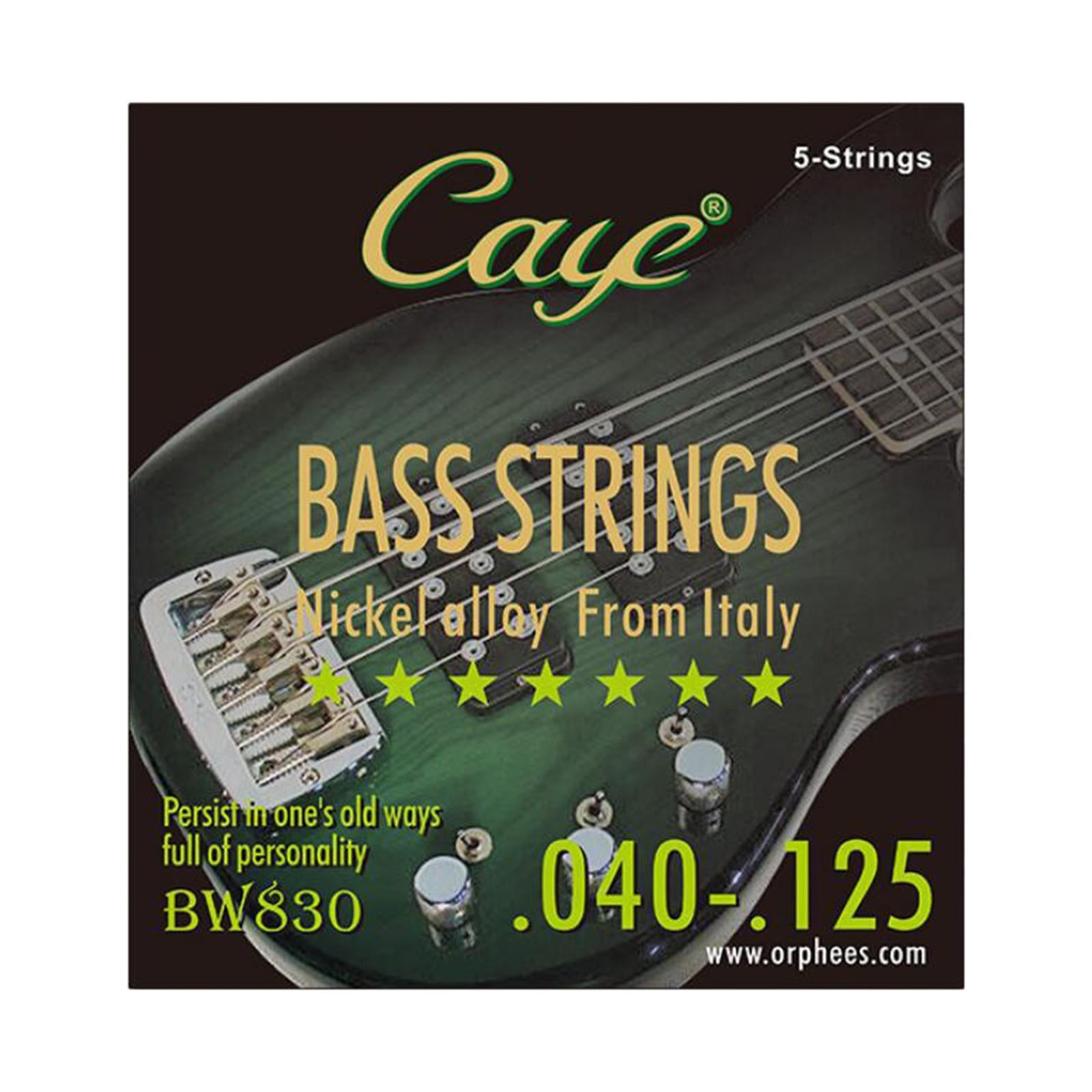 Nickel Bass String Regular Durable Balanced Tension Nickel Wound Bass String 5 String