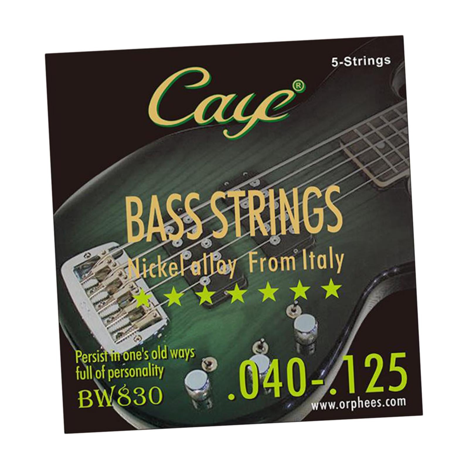 Nickel Bass String Regular Durable Balanced Tension Nickel Wound Bass String 5 String