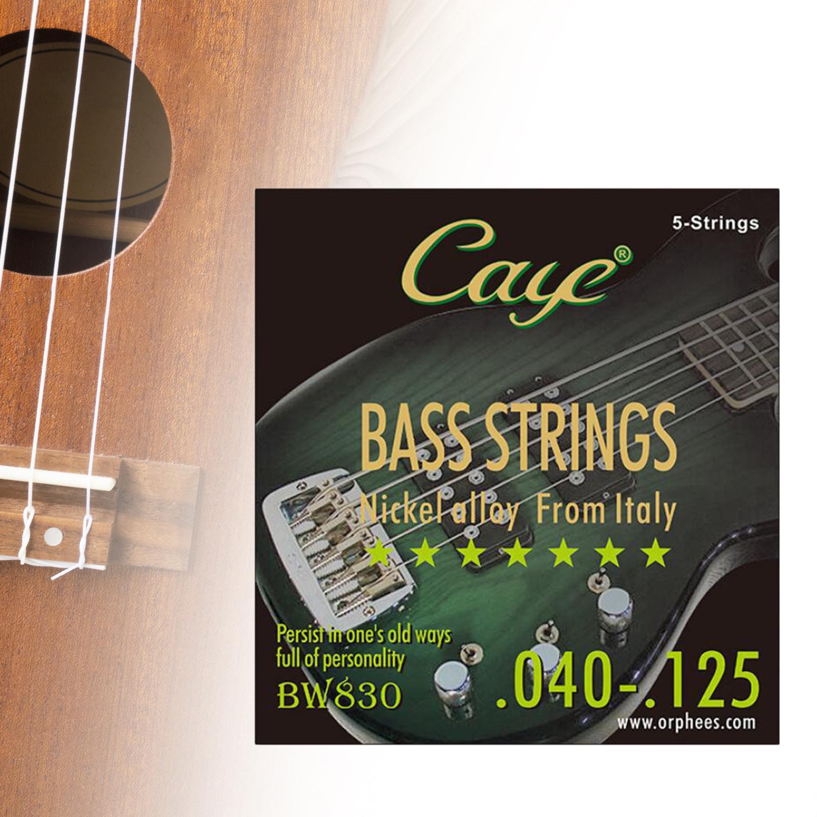 Nickel Bass String Regular Durable Balanced Tension Nickel Wound Bass String 5 String