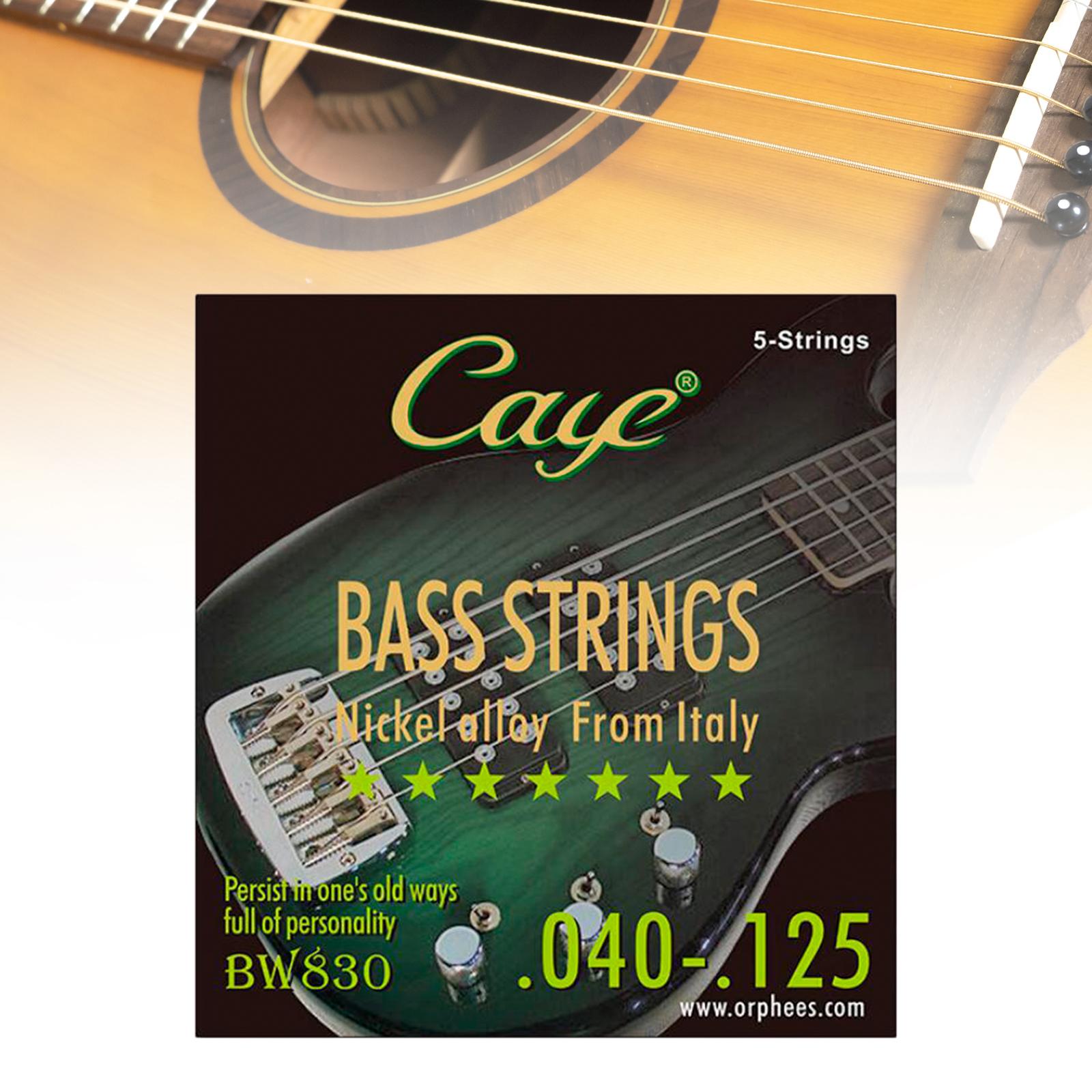 Nickel Bass String Regular Durable Balanced Tension Nickel Wound Bass String 5 String