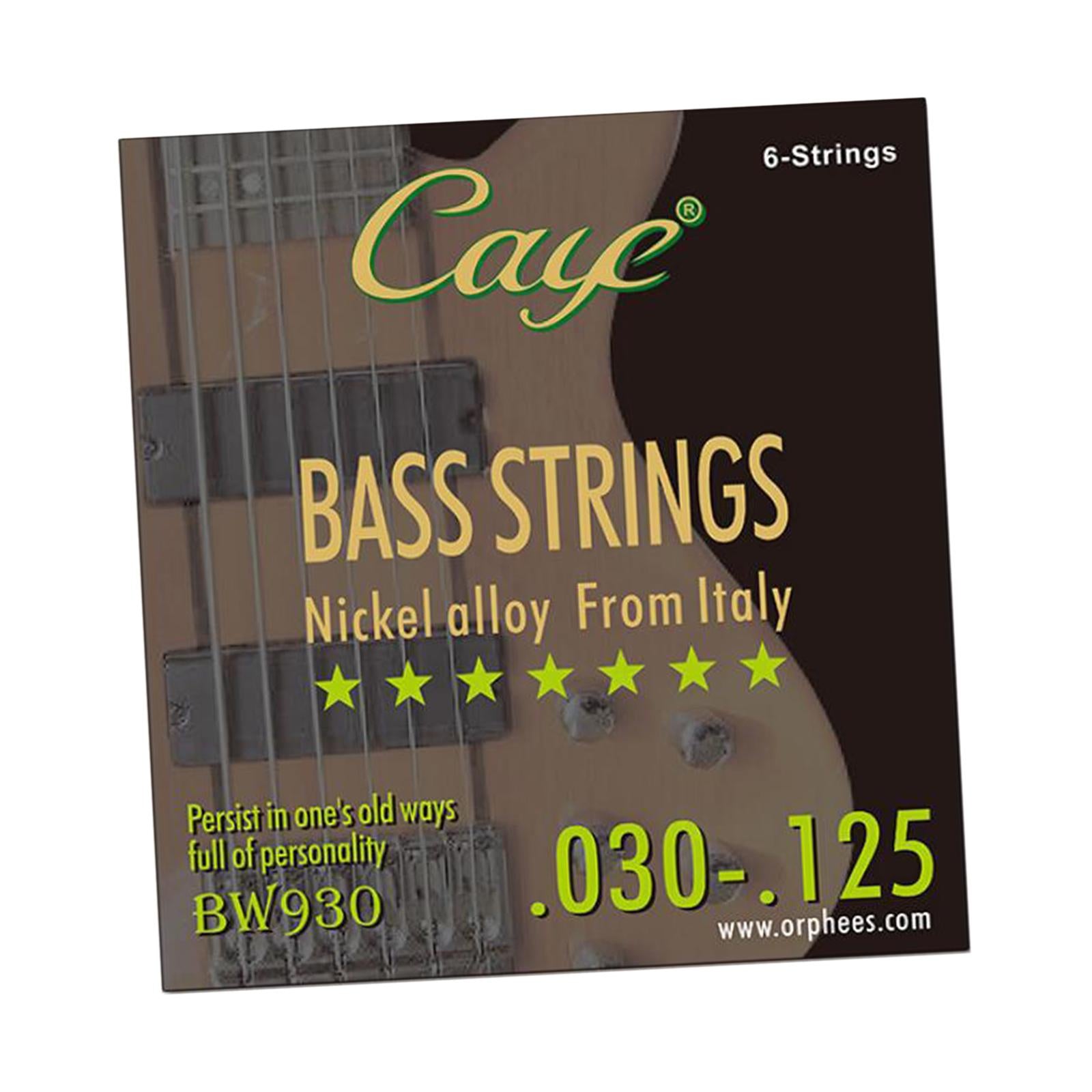 Nickel Bass String Regular Durable Balanced Tension Nickel Wound Bass String 6 String