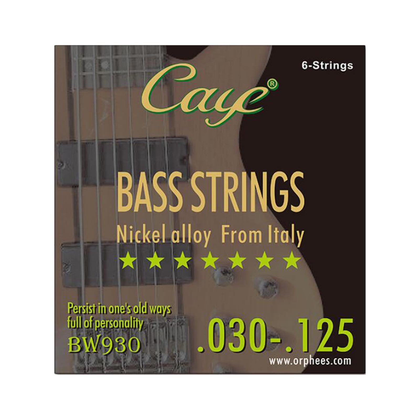 Nickel Bass String Regular Durable Balanced Tension Nickel Wound Bass String 6 String