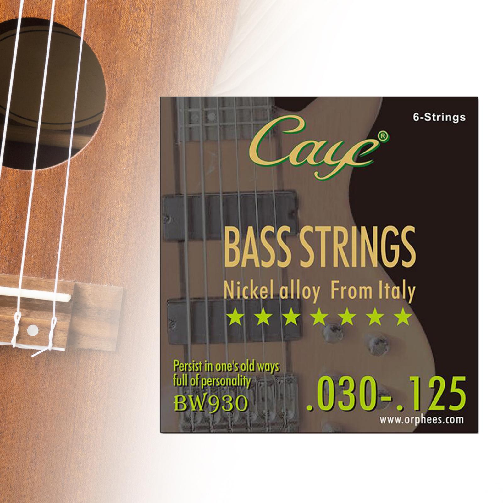 Nickel Bass String Regular Durable Balanced Tension Nickel Wound Bass String 6 String