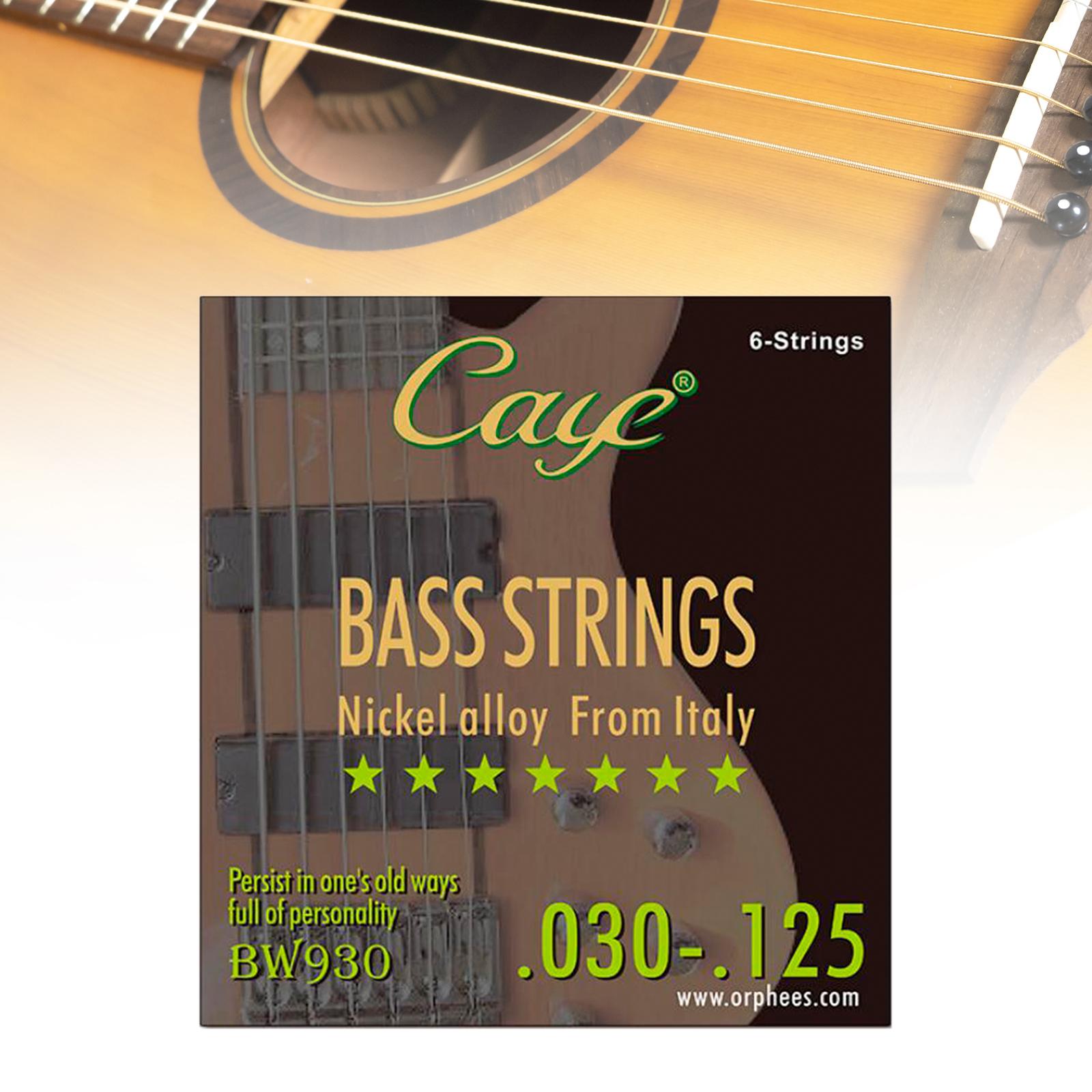 Nickel Bass String Regular Durable Balanced Tension Nickel Wound Bass String 6 String