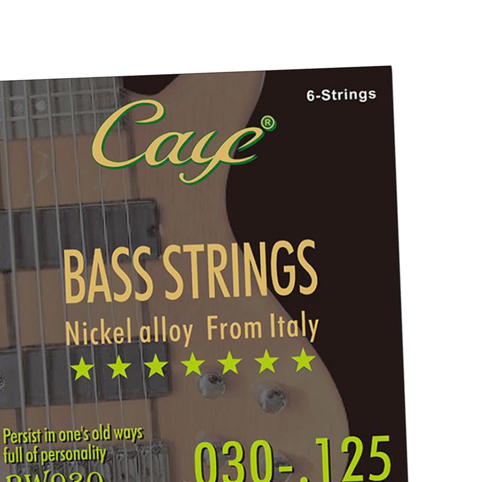 Nickel Bass String Regular Durable Balanced Tension Nickel Wound Bass String 6 String