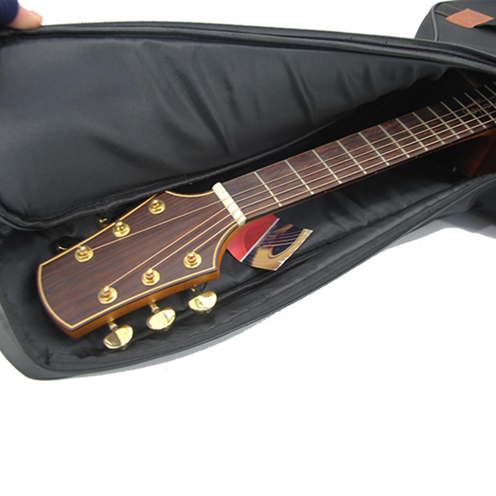 Waterproof Electric Guitar Bag Case Dual Shoulder Strap Durable 10mm Padding